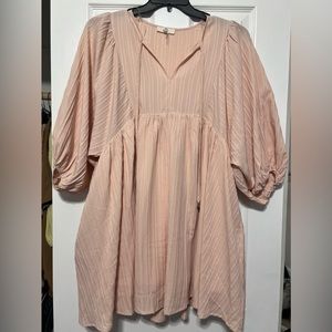 NWOT pink blush maternity dress